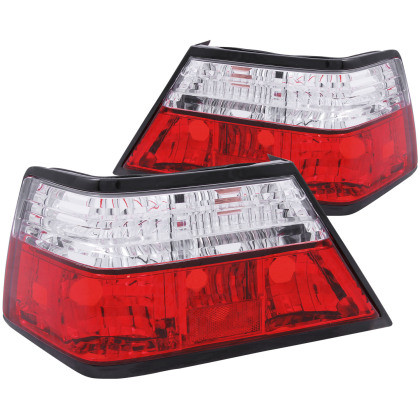 ANZO Taillights Red/Clear for 1986-1995 Mercedes Benz E Class W124