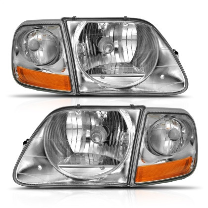 ANZO Crystal Headlight G2 Clear With Parking Light for 1997-2003 Ford F-150