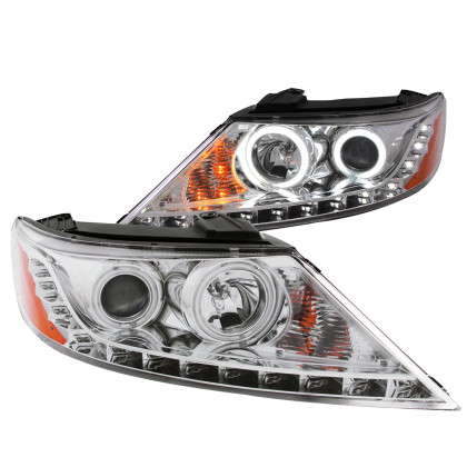 ANZO Projector Headlights w/ Halo Chrome (CCFL) for 2011-2013 Kia Sorento