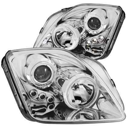 ANZO Projector Headlights w/ Halo Chrome w/ LED for 1997-2001 Honda Prelude