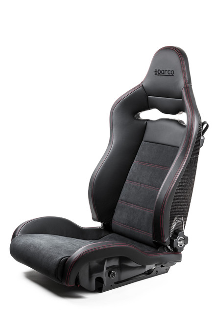 Sparco SPX Special Edition Black/Red w/ Gloss Carbon Shell Right Side Seat