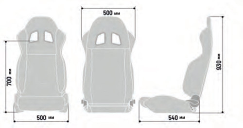 Sparco R100 Black/Blue Seat
