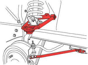 SPC Performance Adjustable Steel Upper Control Arm for 64.5-66 Ford Mustang
