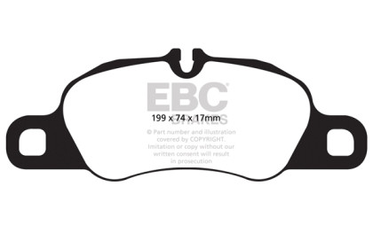 EBC Bluestuff Front Brake Pads for 12-16 Porsche Boxster 2.7L Cast Iron Rotors