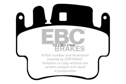 EBC Orangestuff Front Brake Pads for 98-05 Porsche 911 (996) Cast Iron Rotor