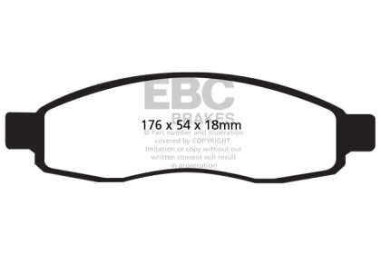 EBC 04-05 Infiniti QX56 5.6 Greenstuff Front Brake Pads