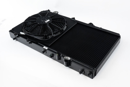 CSF V3 Radiator - Black Finish for 92-00 Honda Civic w/K-Swap