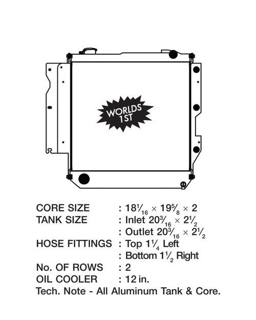 CSF Radiator for 05-06 Jeep Wrangler