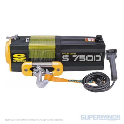 Superwinch 7500 LBS 12V DC 5/16in x 54ft Steel Rope S7500 Winch