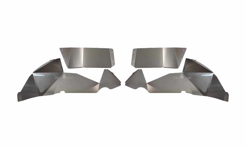 Fishbone Offroad Front/Rear Aluminum Raw Inner Fenders for 18+ Jeep Wrangler JL