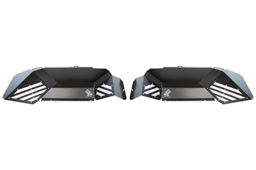 Fishbone Offroad Rear - Black Aluminum Inner Fenders for 2020+ JT Gladiator