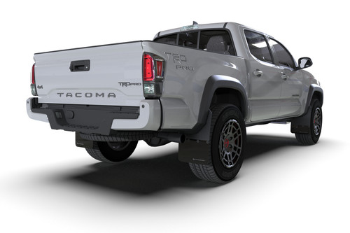 Rally Armor Black Mud Flap w/ Grey Logo for 16-22 Toyota Tacoma