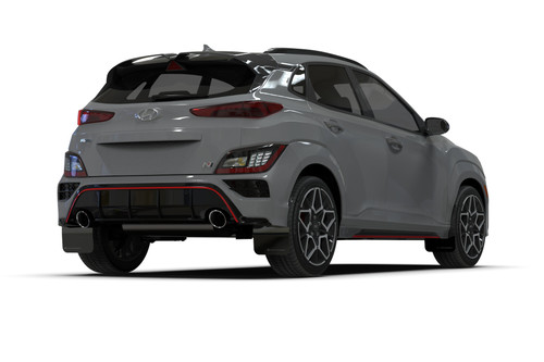 Rally Armor Black UR Mud Flap w/ Grey Logo for 2022 Hyundai Kona N