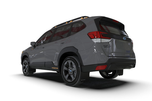Rally Armor UR Black Mud Flap w/ Grey Logo for 2022 Subaru Forester