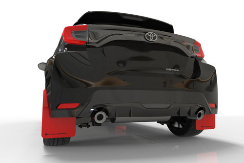 Rally Armor Red Mud Flap w/ Black Logo for 20-22 Toyota GR Yaris Hatchback