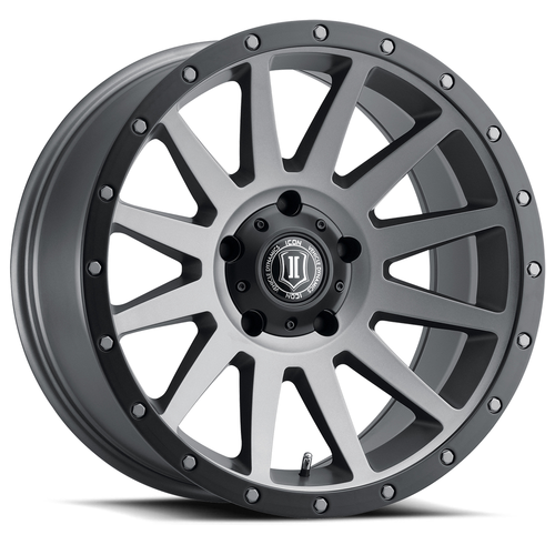 ICON Compression 20x10 5x5 -12mm Offset 5in BS 71.5mm Bore Titanium Wheel