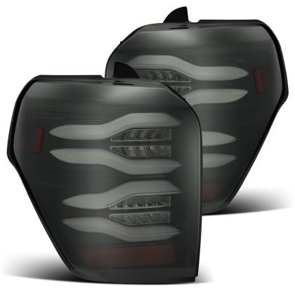 AlphaRex PRO-Series LED Tail Lights Jet Black for 10-21 Toyota 4Runner