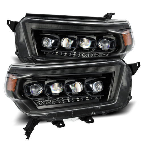 AlphaRex NOVA LED Proj Headlights Alpha Black for 10-13 Toyota 4Runner