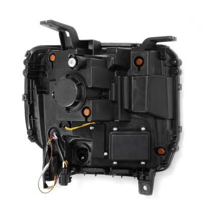 AlphaRex NOVA LED Projector Headlights Black for 14-18 GMC Sierra