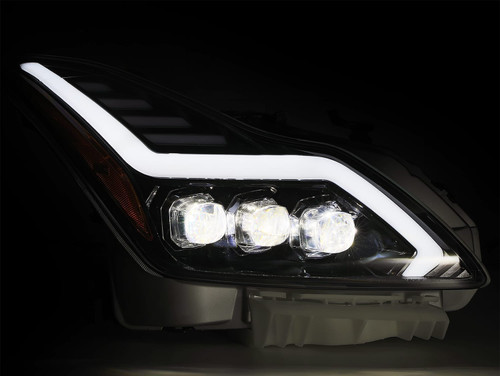 AlphaRex NOVA LED Projector Headlights Matte Black for 08-13 Infiniti G37