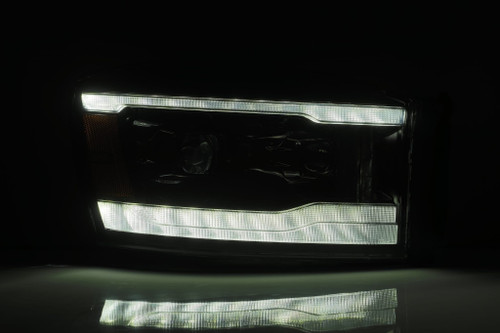 AlphaRex PRO-Series Projector Headlights Black for 06-08 Dodge Ram 1500HD