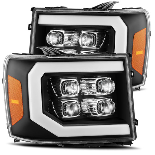 AlphaRex NOVA LED Projector Headlight Gloss Black for 07-13 GMC 1500HD