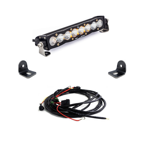 Baja Designs S8 10" Hood Mount Light Bar Kit for 19+ Polaris RZR XP Turbo / 18+ Turbo S