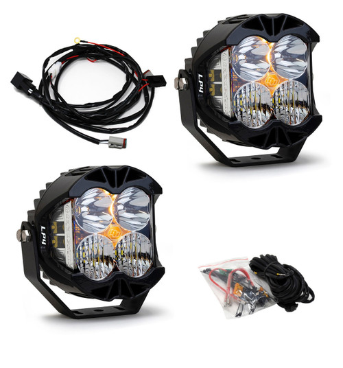 Baja Designs LED Light Kit LP4 w/Upfitter for Jeep JL/JT Rubicon Steel Bumper