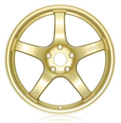 Gram Lights 57CR 19x9.5 +45 5-114.3 Almite Gold Wheel