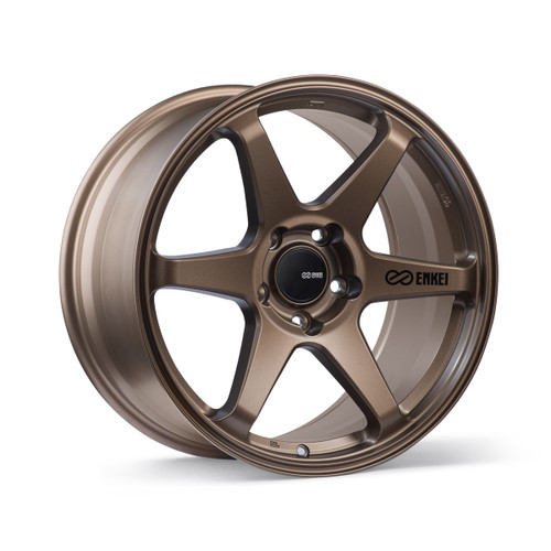 Enkei T6R 17x8 45mm Offset 5x100 Bolt Pattern 72.6 Bore Matte Bronze Wheel
