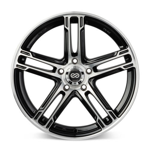 Enkei FD-05 16x7 5x114.3 38mm Offset 72.6 Bore Black Machined Wheel