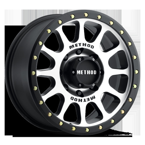 Method MR305 NV 17x8.5 0mm Offset 8x6.5 130.81mm CB Machined/Black Wheel