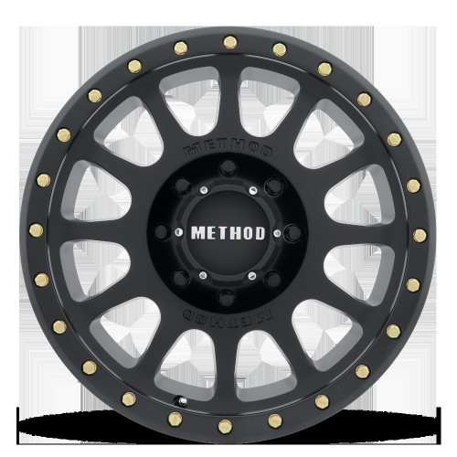 Method MR305 NV 16x8 0mm Offset 8x6.5 130.81mm CB Matte Black Wheel