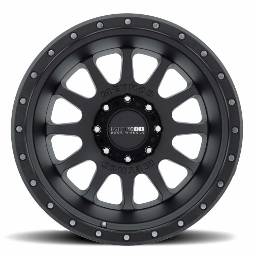 Method MR605 NV 20x12 -52mm Offset 8x6.5 121.3mm CB Matte Black Wheel