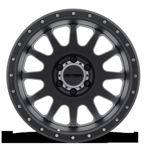 Method MR605 NV 20x10 -24mm Offset 6x5.5 106.25mm CB Matte Black Wheel