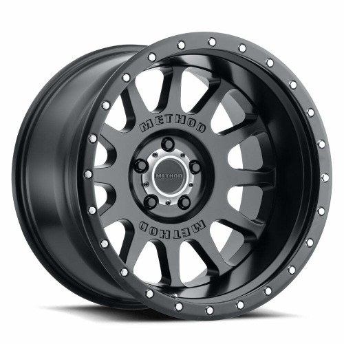 Method MR605 NV 20x10 -24mm Offset 5x5.5 108mm CB Matte Black Wheel