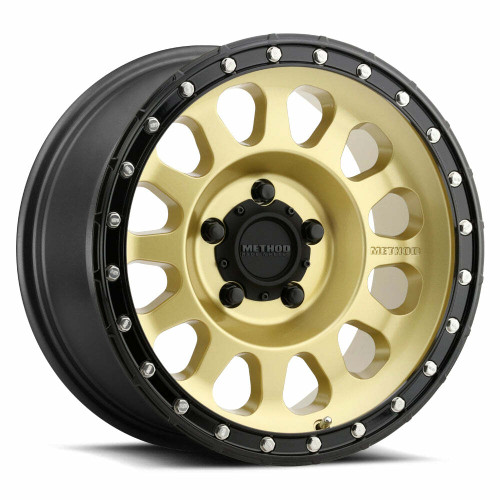 Method MR315 18x9 +18mm Offset 5x150 110.5mm CB Gold/Black Street Loc Wheel