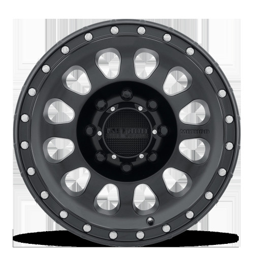 Method MR315 17x9 -12mm Offset 8x6.5 130.81mm CB Matte Black Wheel