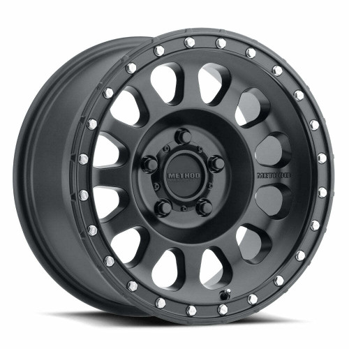 Method MR315 17x8.5 0mm Offset 5x150 110.5mm CB Matte Black Wheel
