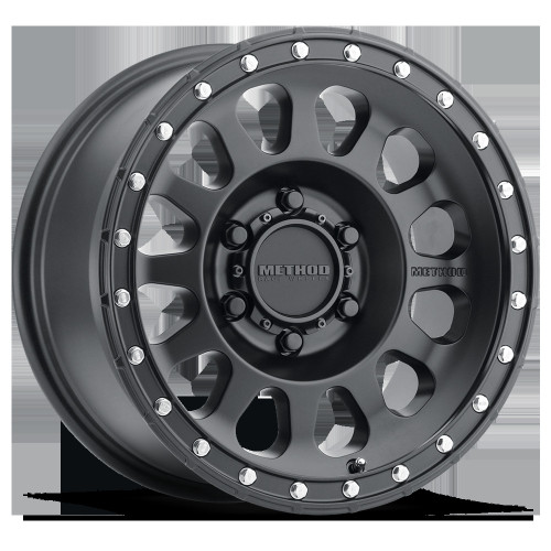 Method MR315 16x8 0mm Offset 6x5.5 106.25mm CB Matte Black Wheel