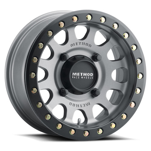 Method MR401 UTV Beadlock 15x7 5+2/+38mm 4x156 132mm CB Matte Black Wheel