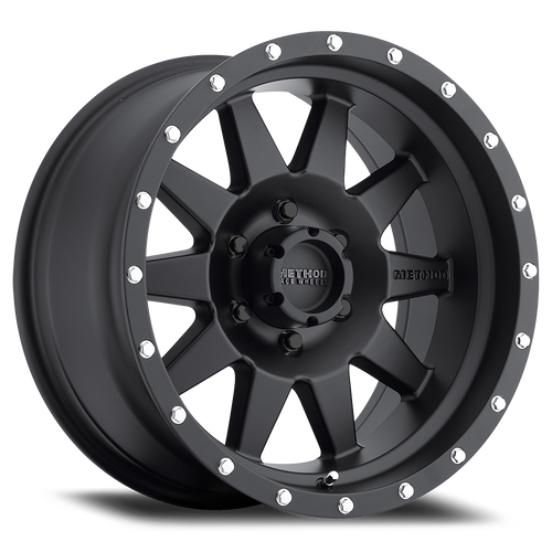 Method MR301 The Standard 17x9 -12mm Offset 6x5.5 108mm CB Matte Black Wheel