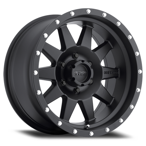Method MR301 The Standard 15x7 -6mm Offset 6x5.5 108mm CB Matte Black Wheel
