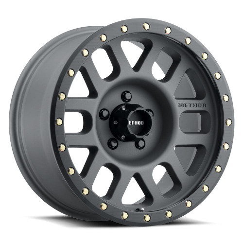 Method MR309 Grid 17x8.5 0mm Offset 5x5 94mm CB Titanium/Black Street Loc Wheel