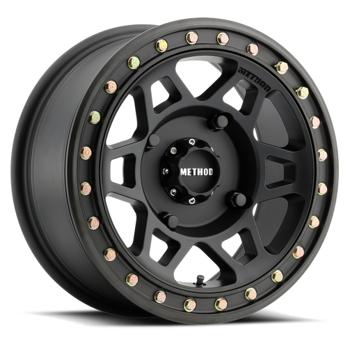Method MR405 UTV Beadlock 15x7 5+2/+38mm 4x136 106mm CB Matte Black Wheel