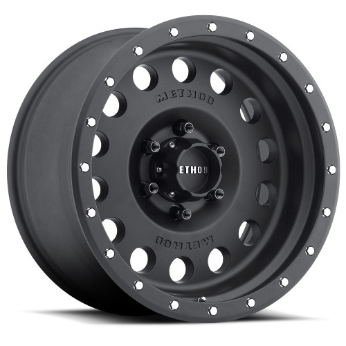 Method MR307 Hole 17x8.5 0mm Offset 6x135 94mm CB Matte Black Wheel