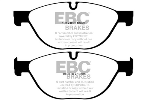 EBC Yellowstuff Front Brake Pads for 12-13 BMW 528 2.0 Turbo (F10)