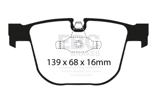 EBC Ultimax 2 Rear Brake Pads for 08-10 BMW M3 4.0 E90 - UD919