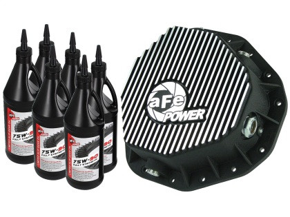aFe Power Cover Rear Differential w/ 75W-90 Gear Oil for 03-05 Dodge Diesel