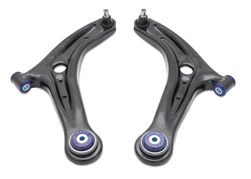 SuperPro Front Lower Control Arm Set w/ Bushings for 14-19 Ford Fiesta ST